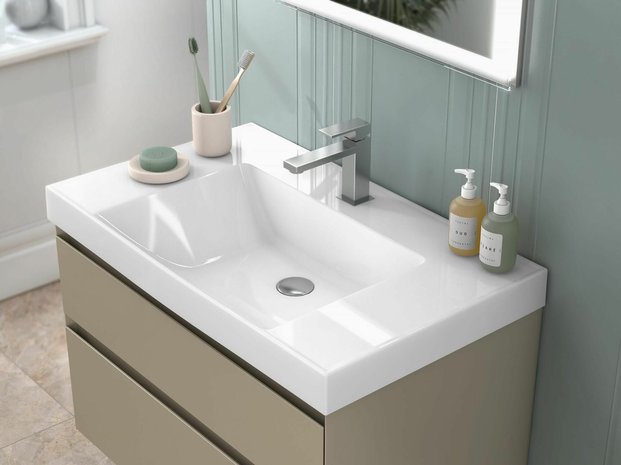 Kerama Marazzi тумба cubo подвесная с ящиками 80, лимо матовая cub.80.2 lim cub.80.2\lim