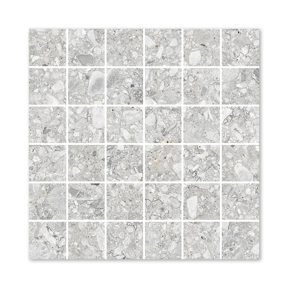 Мозаика Клемо 7 светло-серая 30х30х1 см