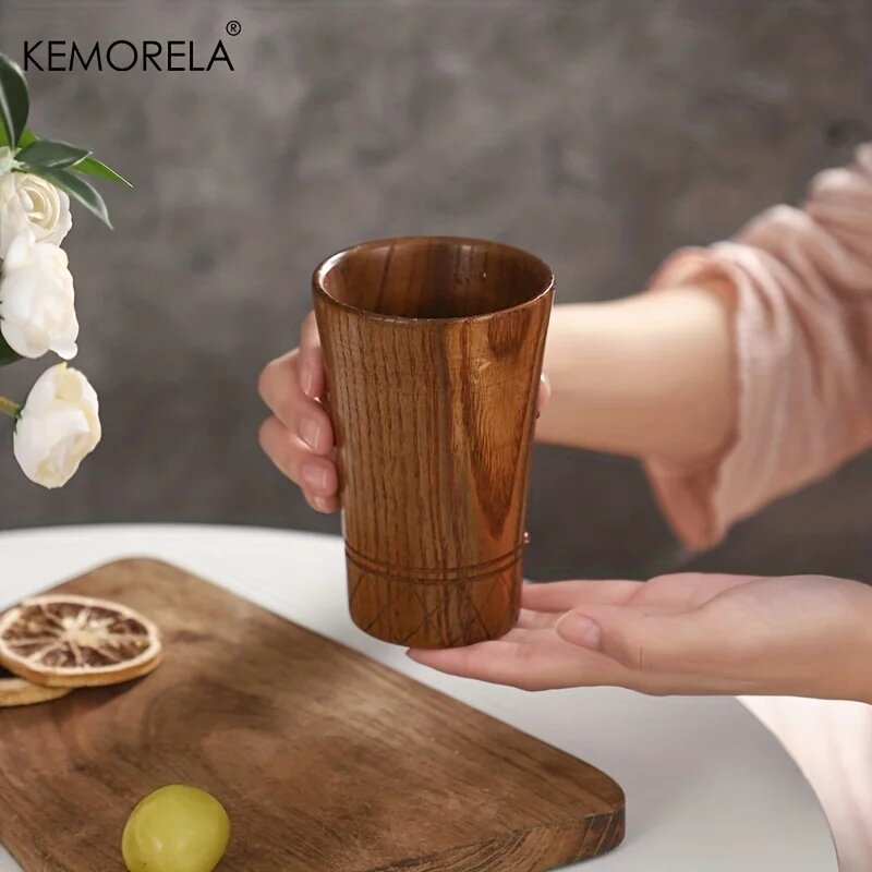 Деревянная кружка KEMORELA, 250 мл, японский стиль, Цвет: 1PCS
