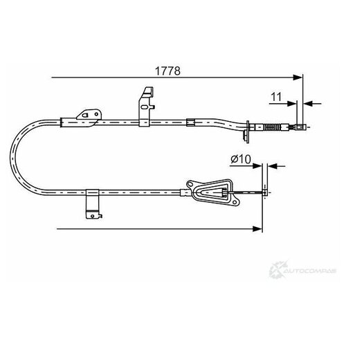 1 987 482 304_трос тормозной!\Nissan Primera 02> BOSCH