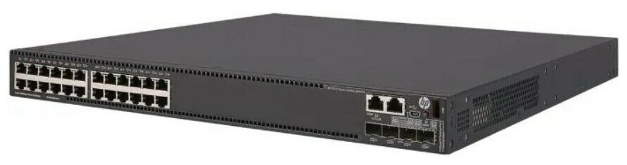 Коммутатор HPE FlexNetwork 5510 JH147A 24G 4SFP+ 24PoE+ HI 1-slot Switch