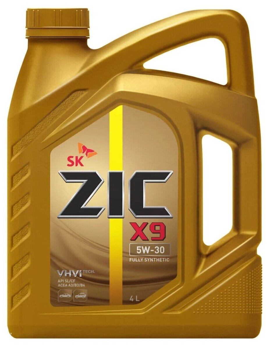 Синтетическое моторное масло ZIC 162614 ZIC X9 5W30  4 литра