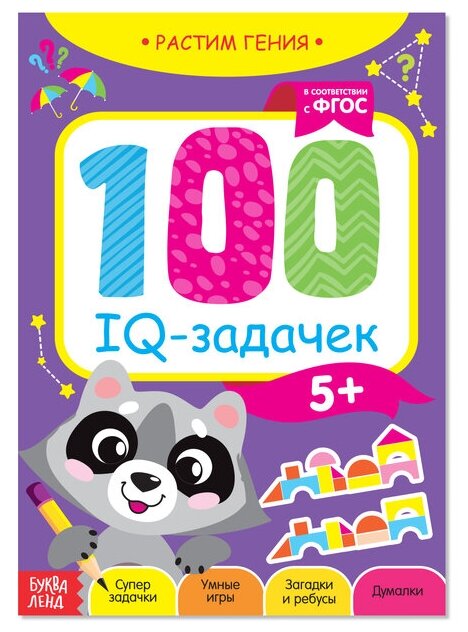 Книга-игра "100 IQ задачек" 40 стр.