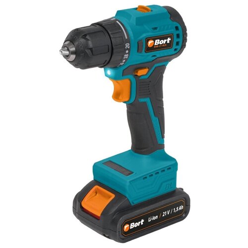 Дрель-шуруповерт аккум бесщет BORT BAB-21-BLK 2АКБ15Ач 93413526 1019500₽