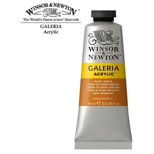 Купить Краска акриловая художественная Winsor&Newton Galeria , 60мл, туба, жженая сиена