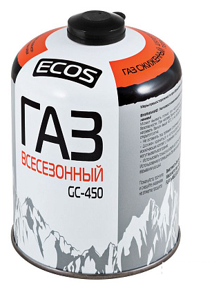 Баллон газовый Ecos Gc-450, 450 г .