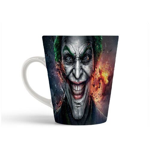 фото Кружка-латте coolpodarok injustice gods among us джокер взрыв обломки дым
