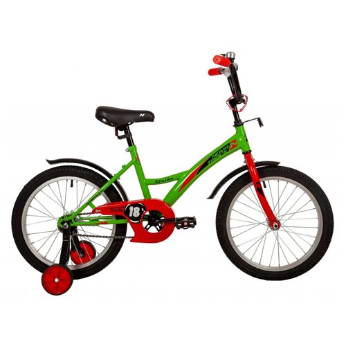 Детский велосипед Novatrack Strike 18 (2022) зеленый 11.5 (требует финальной сборки) городской велосипед novatrack strike 18 2022 зеленый 11 5 требует финальной сборки