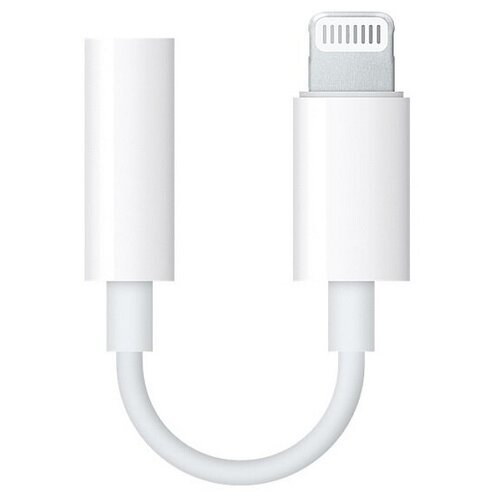 Переходник Apple Lightning - mini jack 3.5 (MMX62ZM/A) белый переходник apple lightning mini jack 3 5 mmx62zm a белый