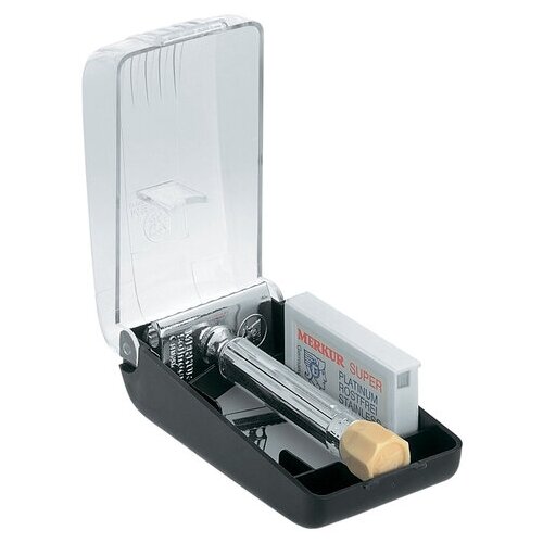 Merkur станок т- образный для бритья хромированный, с удлиненной ручкой и регулировкой угла наклона