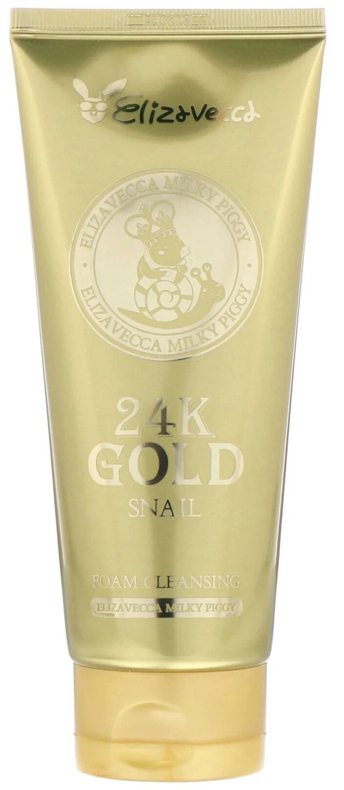 Elizavecca пенка для умывания и снятия макияжа с золотом и улиточным муцином 24k Gold Snail Cleansing Foam
