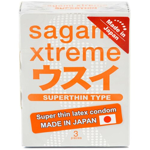 Презервативы Sagami Xtreme Superthin, 3 шт. презервативы sagami xtreme superthin 36 шт