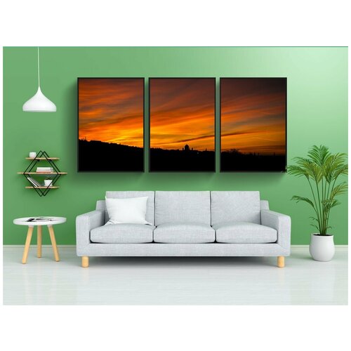 фото Набор модулных постеров для интерьера "базилика, эстергом, небо" 60x90 см. в тубусе, без рамки lotsprints