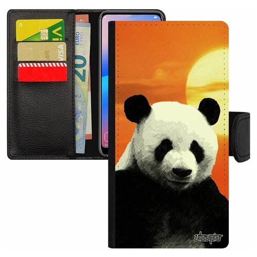 фото Чехол книжка на телефон samsung galaxy s7 edge, "большая панда" медведь китайский utaupia