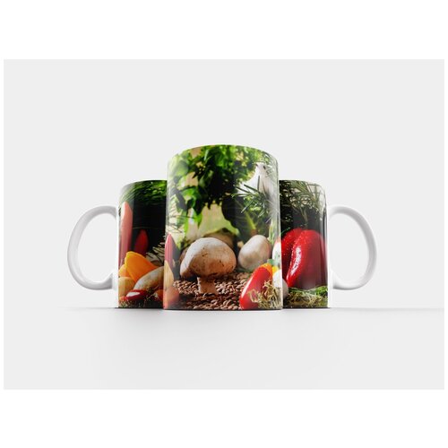 фото Кружка "овощи пейзаж, сад, овощи" 320 мл lotsprints