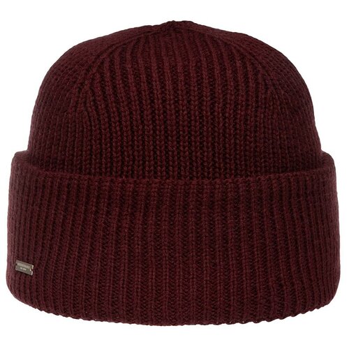 фото Шапка seeberger арт. 18236-0 turn-up beanie (бордовый), размер uni