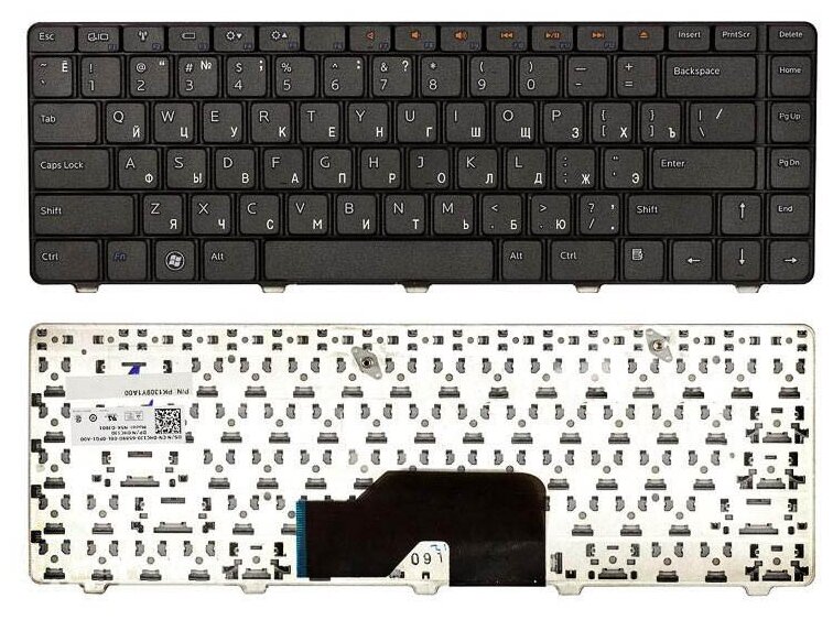 Клавиатура для ноутбука Dell V100802AS1 русская черная 1130₽