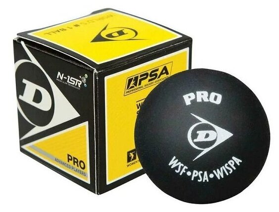 Мячи для сквоша Dunlop 2-Yellow Pro x1