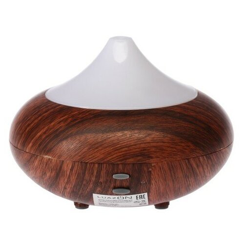 Аромадиффузор LuazON LHU-10 ультразвуковой 210 мл 2 режима подсветка цвет тёмное дерево 161900₽