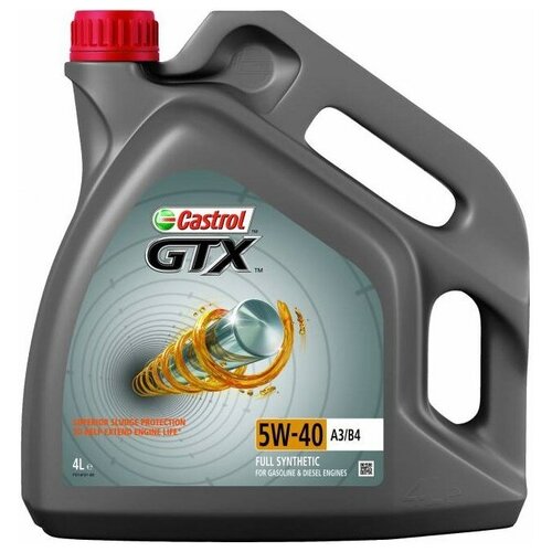 фото Масло моторное castrol gtx 5w40 a3/b4 (4л синт. (бенз диз 15b9f5 castrol