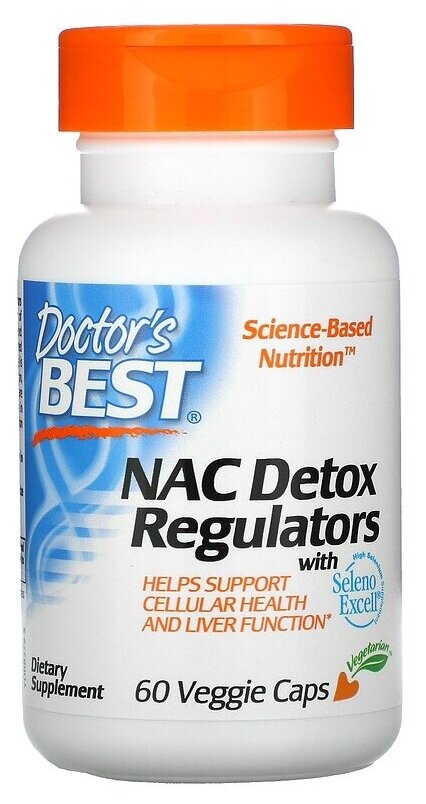 Капсулы Doctor's Best NAC Detox Regulators