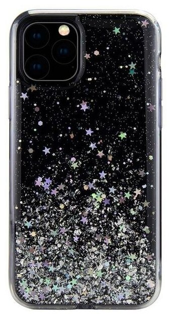 Чехол SwitchEasy Starfield для iPhone 11 Pro прозрачный чёрный