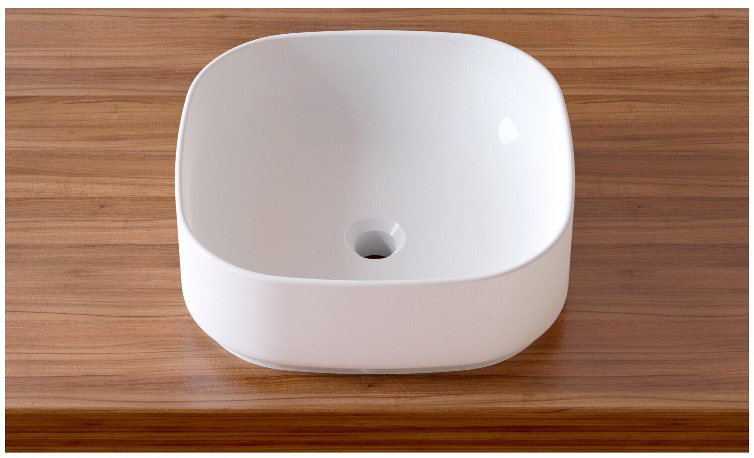 Раковина накладная для ванной комнаты Lavinia Boho Bathroom Sink Slim 33311006, умывальник из фарфора, ширина 40 см