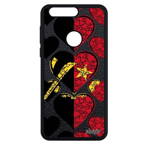 фото Новый чехол для телефона // honor 8 // "флаг анголы с сердцем" страна туризм, utaupia, цветной