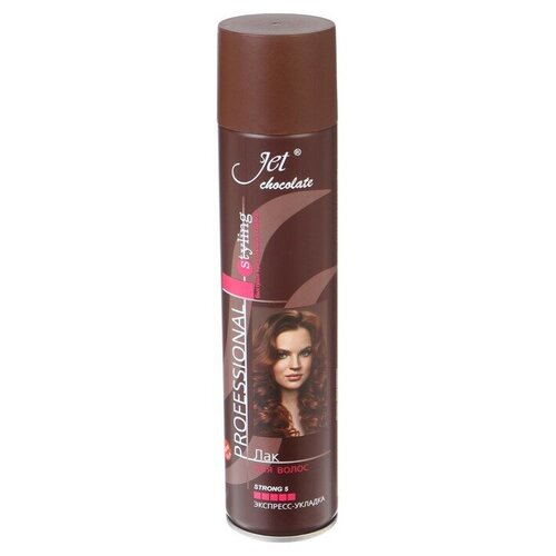 Лак для волос jet chocolate strong maxi Экстра сильная фиксация, 300 мл