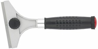 Скребок Matrix 100 мм, фиксированное лезвие, металлическая обрезиненная ручка 79545