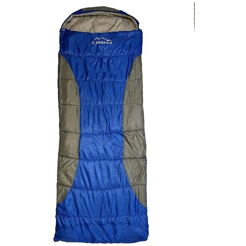 фото Спальный мешок одеяло туристический, спальник для похода и туризма синий coolwalk creeper