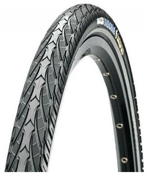 Велопокрышка MAXXIS 27.5"x1.65 (42-584) (650B) OVERDRIVE 60 TPI черный + светоотражающая полоса TB90905100