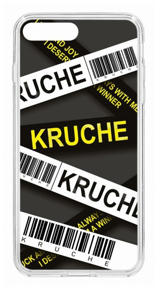 Чехол для iPhone 7 Plus/8 Plus Kruche Print Kruche,противоударная пластиковая накладка с рисунком,защитный силиконовый бампер с защитой камеры