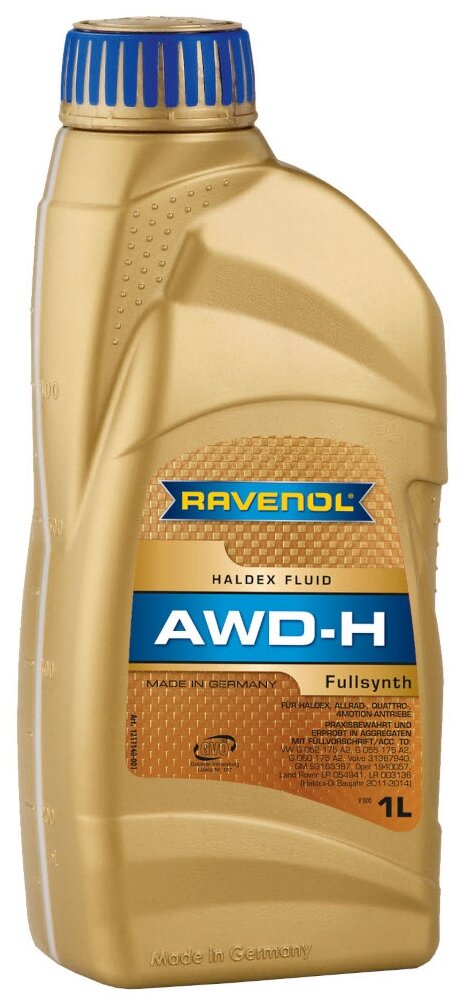 Масло Трансмиссионное Для Муфты Ravenol Awd-H Fluid Haldex (1л ) Audi Quattro, V Ravenol арт. 121114000101999