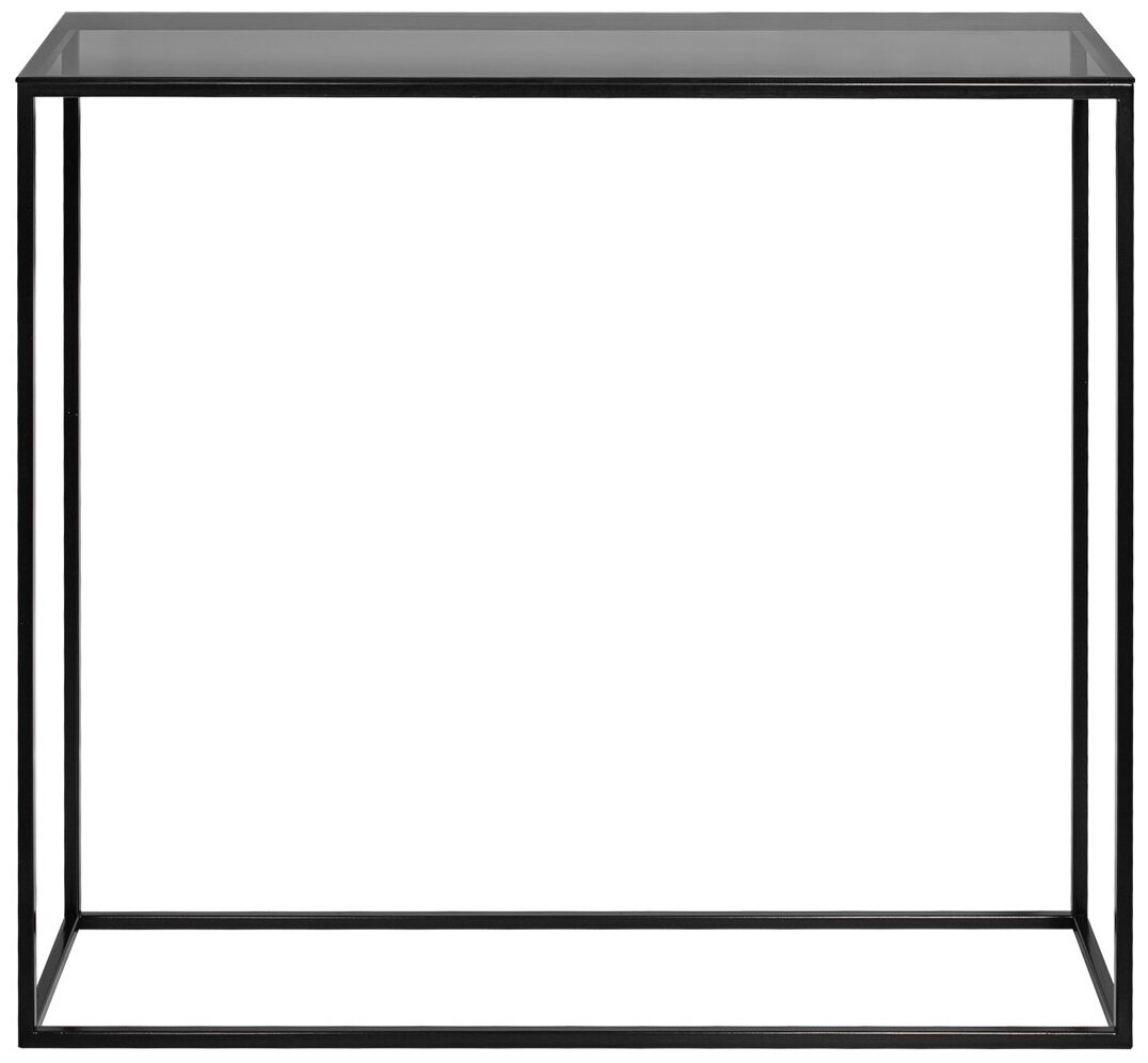 Консоль Akur Norman (каркас черный, стекло тонированное) 990х875х280мм - фотография № 7