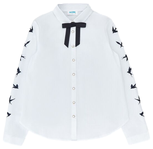 Блузка детская для девочек ACOOLA белая, размер 122