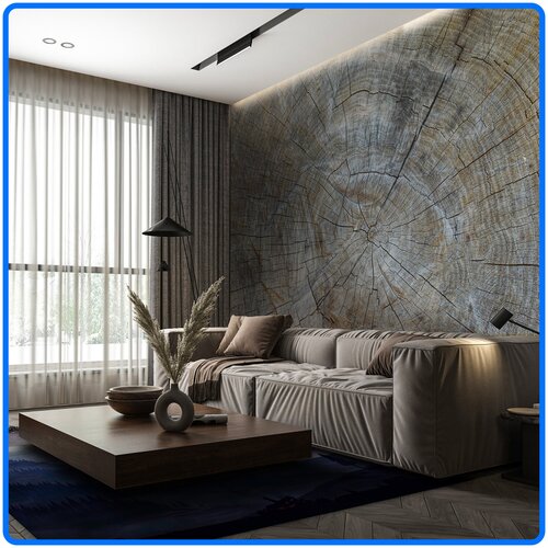 Фотообои 3d на стену флизелиновые Древесный узор 300х270 3д фото обои виниловые на флизелиновой основе горячего тиснения настенный декор на стену для дома комнаты в интерьер на кухню для прихожей спальни зала не бумажные моющиеся дерево с деревом 7250₽