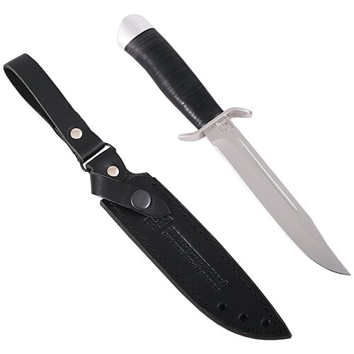 фото Нож ручной работы "разведчика" (сталь 95x18, кожа/ал) златоустовский оружейный завод