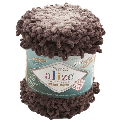 Пряжа Alize PUFFY FINE OMBRE цвет 7243