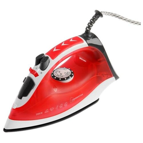 HomeStar Утюг HOMESTAR HS-4003 2000 Вт керамическая подошва 200 мл бело-красный 186500₽