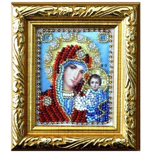 Набор вышивки бисером Казанская Богородица, 6x7 см, Вышиваем бисером