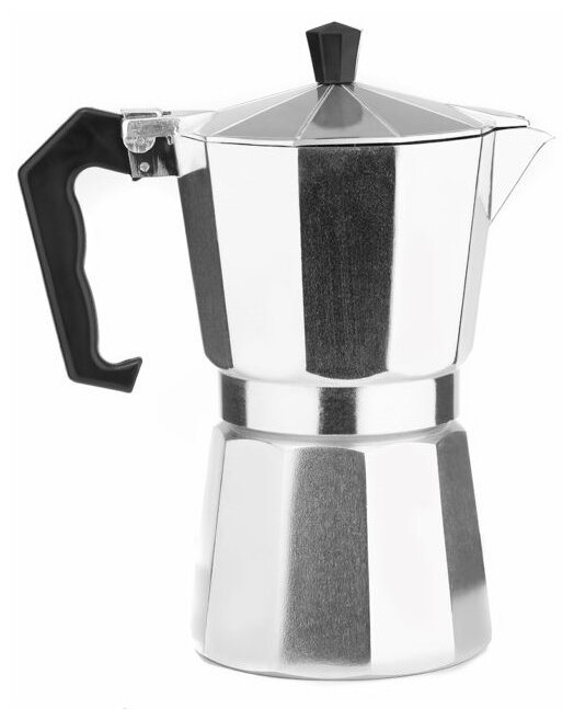 Кофеварка LARA 450мл (9х50 мл), для молотого кофе, алюм. корпус, итал. Дизайн LR06-73