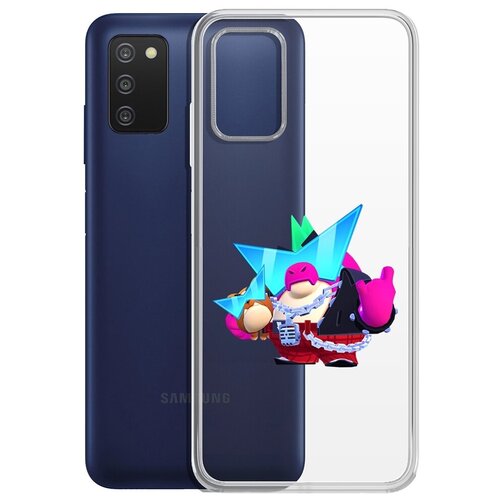 Чехол-накладка Clear Case Brawl Stars-Плохиш Базз для Samsung Galaxy A03s (A037) чехол накладка krutoff clear case brawl stars плохиш базз для iphone 5 5s