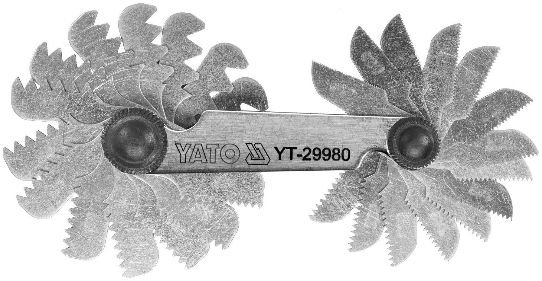 Резьбомер Yato метрический 24 лезвия 025-60 мм