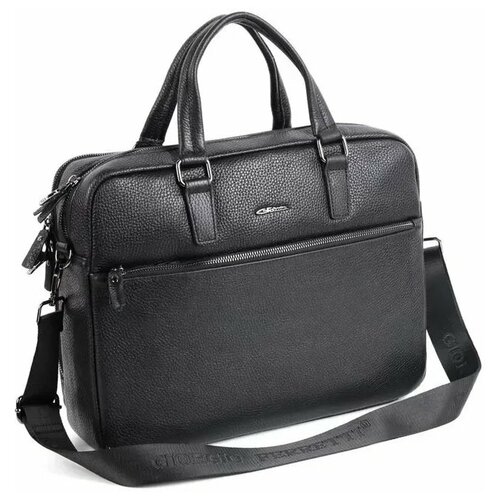 фото Мужская кожаная сумка 201850012 блек (103163) giorgio ferretti