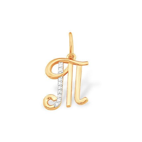 фото Подвеска из золота с фианитами яхонт ювелирный арт. 235426