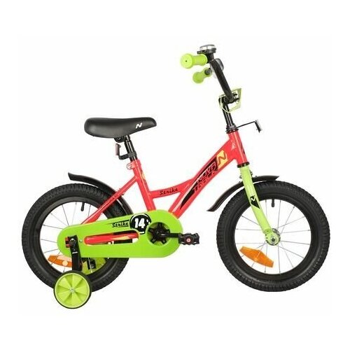 Велосипед NOVATRACK 14 STRIKE красный тормоз нож крылья корот полная защцепи 574000₽