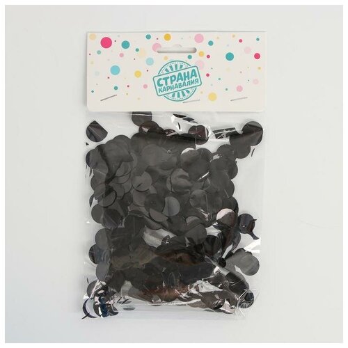 фото Набор «чёрный» конфетти, шар страна карнавалия