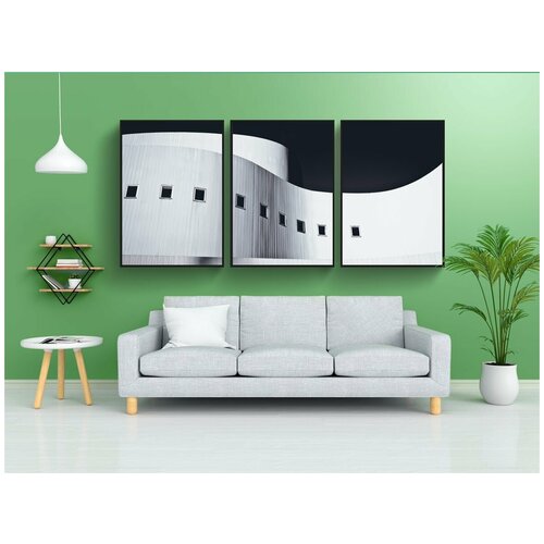 фото Набор модулных постеров для интерьера "архитектуры, качающийся, современное" 60x90 см. в тубусе, без рамки lotsprints