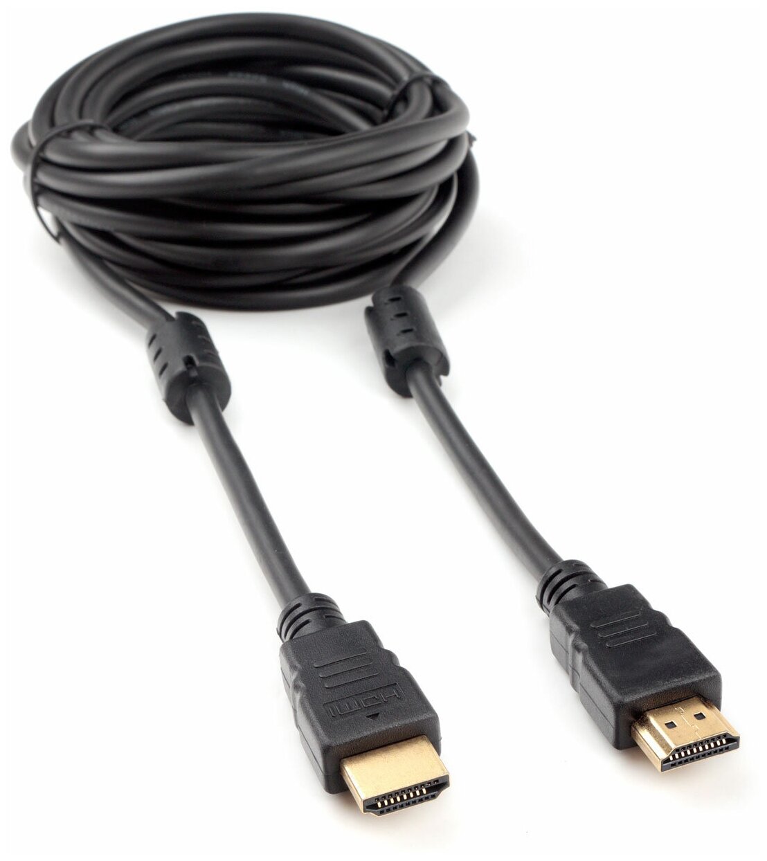 Кабель HDMI Cablexpert CCF2-HDMI4-15, 4,5 м, v2.0, 19M/19M, черный, позолоченные разъемы, экран, 2 ферритовых кольца